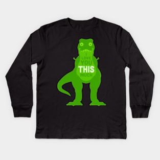 Amourosaurus Kids Long Sleeve T-Shirt